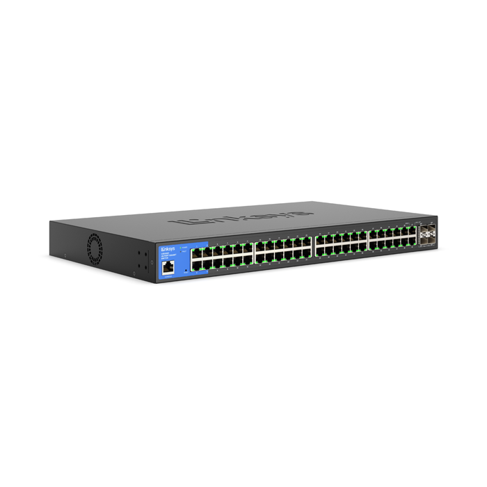 48-Port Managed Gigabit Ethernet Switch with 4 10G SFP+ Uplinks LGS352C, , hi-res #1