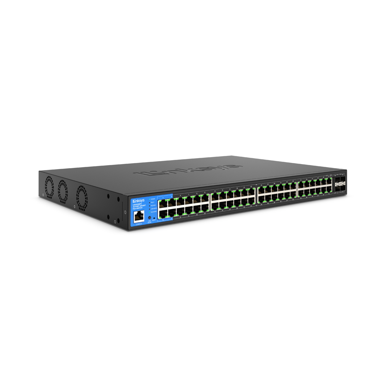 8-Port Gigabit Ethernet 380W PoE+ Switch with 4 Uplink Ports and LCD Screen  (Refurbished)